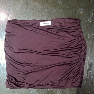 Guizio Women's Brown Mini Skirt